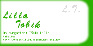lilla tobik business card